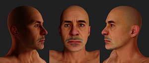 Not Robert Downey Jr Low-poly Game-ready