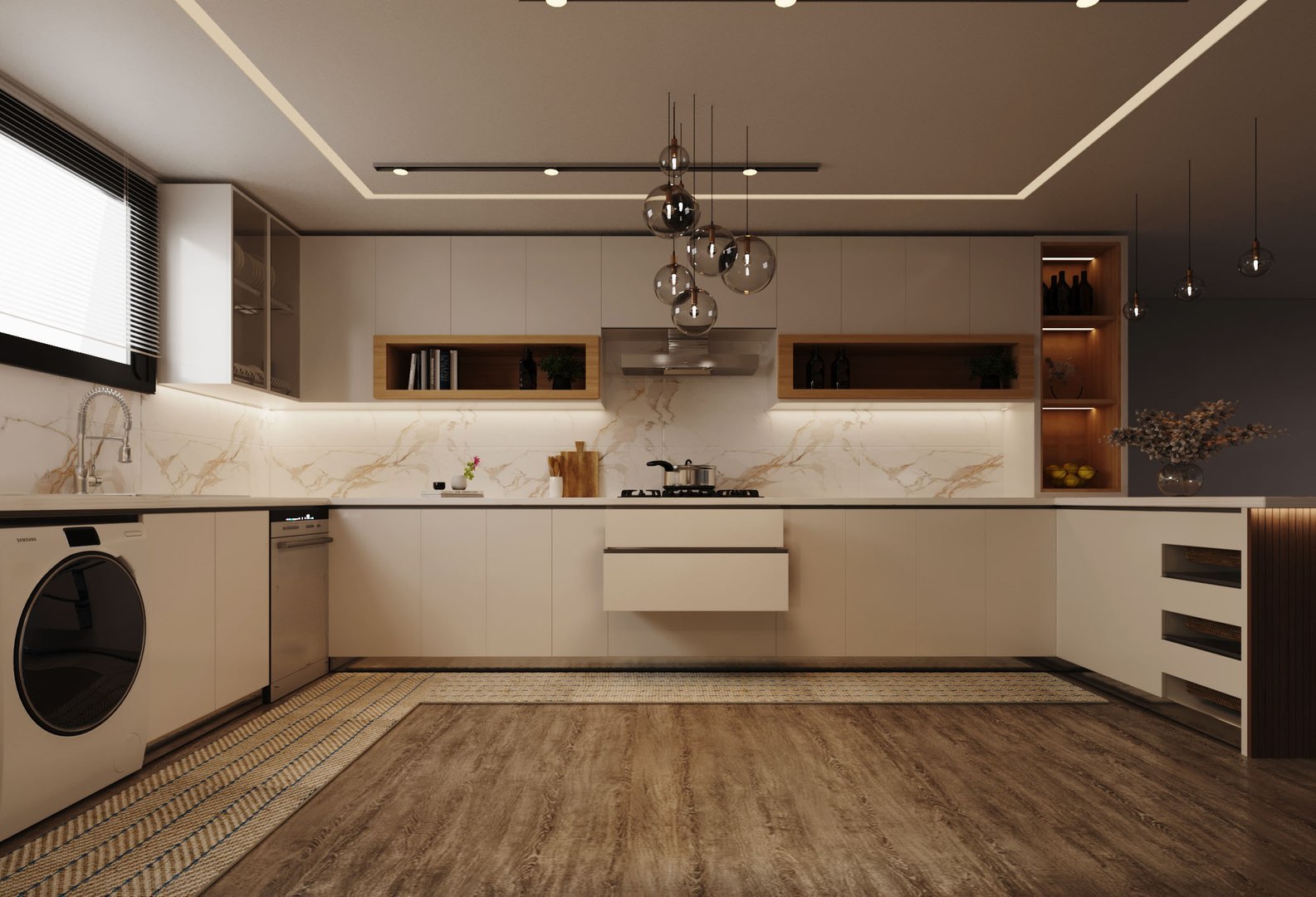 3D Modern Kitchen design model - TurboSquid 2066513