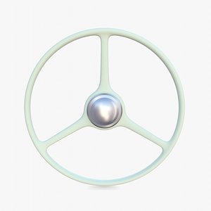 3D Generic 40s Van Steering Wheel