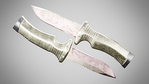 Knife 7 Pastel Pink FT 3D model