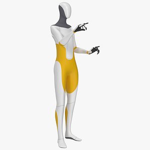 Robotic Humanoid Pointing Pose 3D model