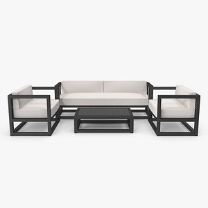 Set of Outdoor Sofas and Table(1)