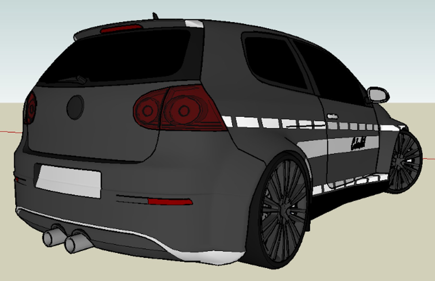 Golf R32 3d 3ds