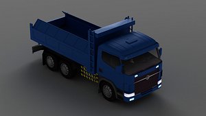 3D truck vehicle logistics diesel heavy transport power