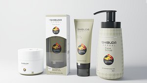 3D model cosmetic container pump bottle