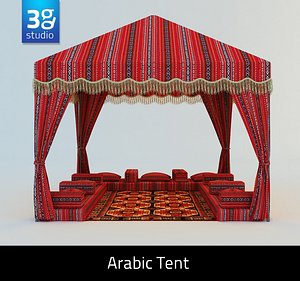 arabian tent arabic 3d model