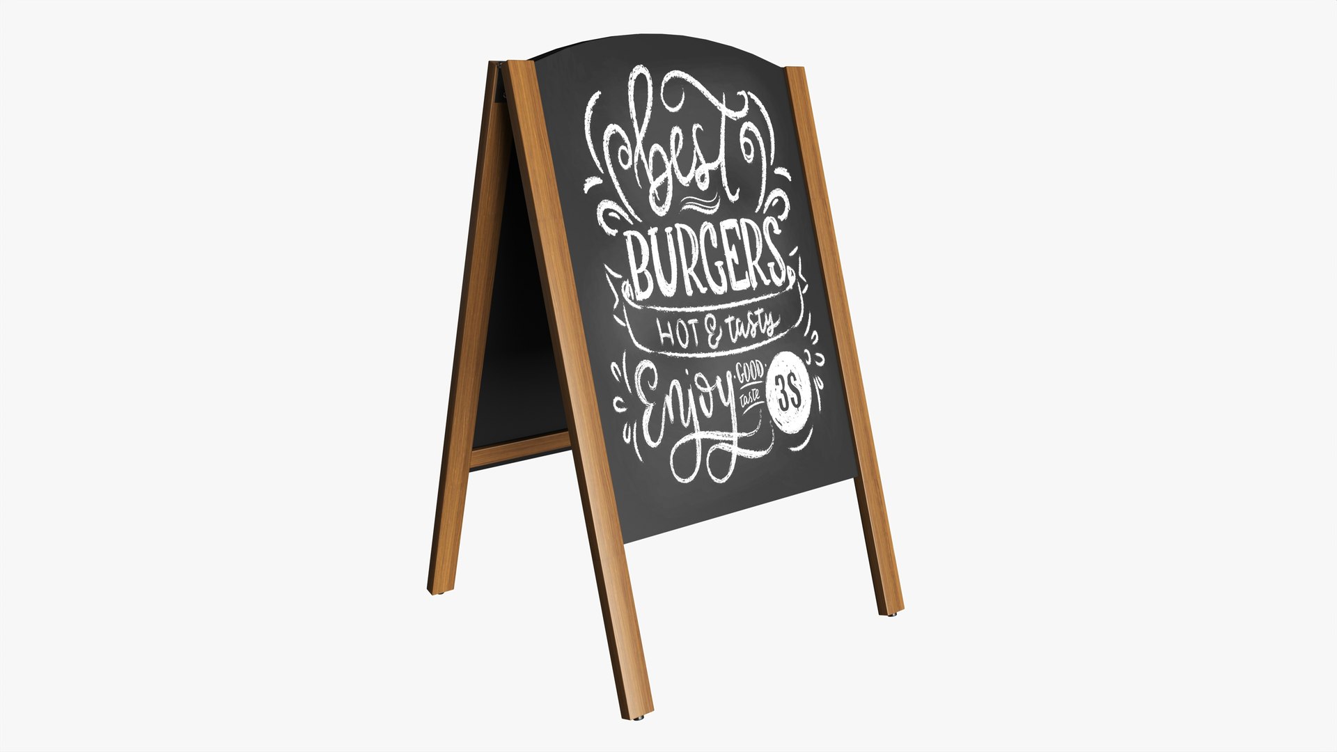 Sidewalk Chalkboard Sign 3D Model - TurboSquid 2225516
