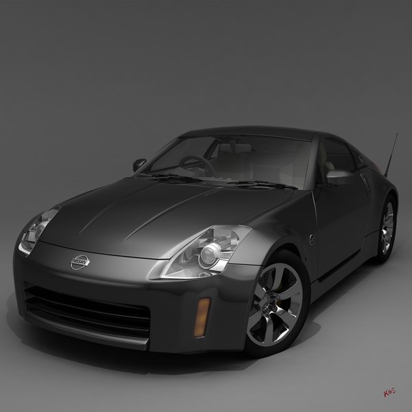 obj highpoly nissan 350z car interiors