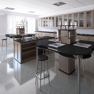 Scientific Laboratory Classroom 1 3D model
