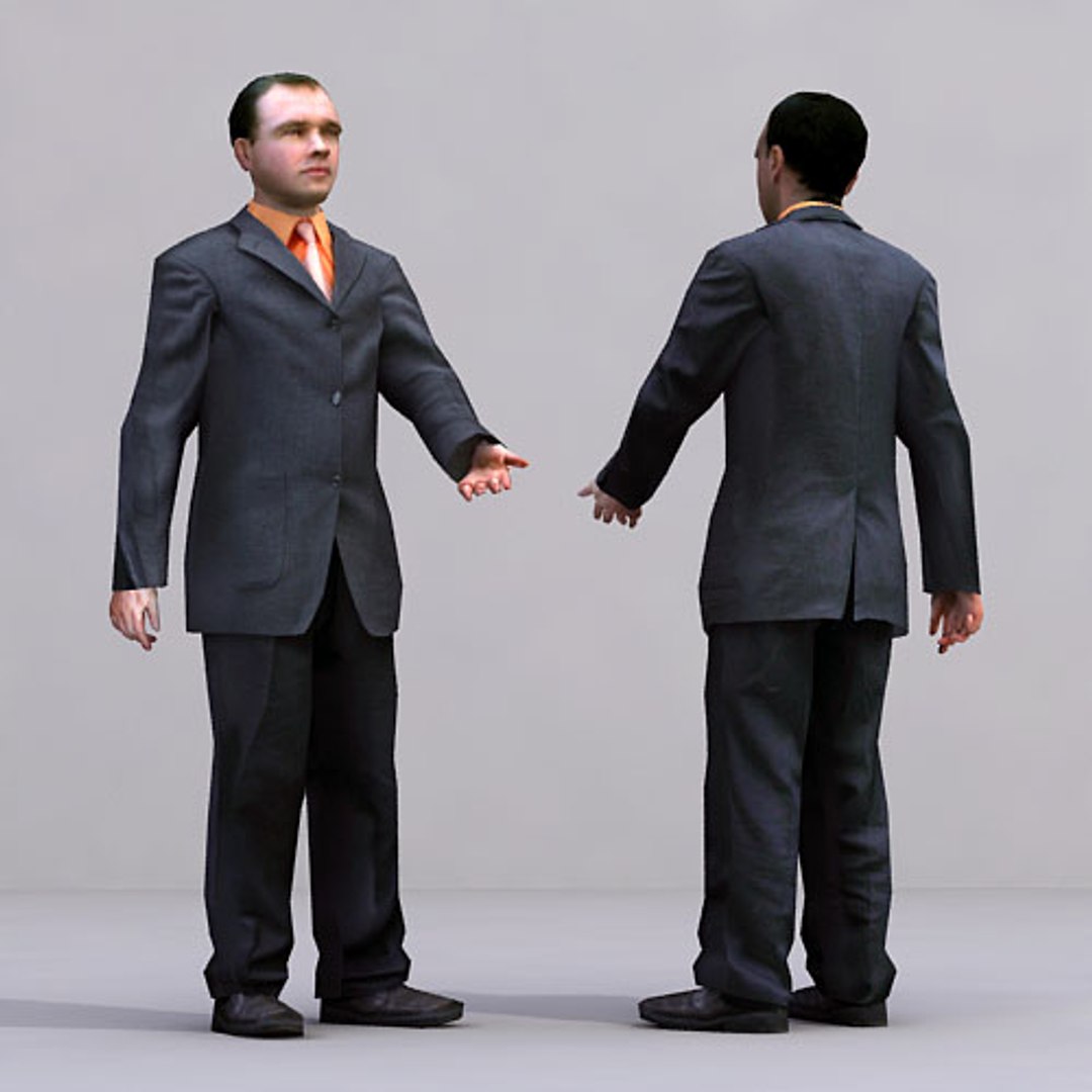 axyz human characters 3d model