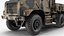 military medium cargo truck 3D model