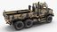 military medium cargo truck 3D model