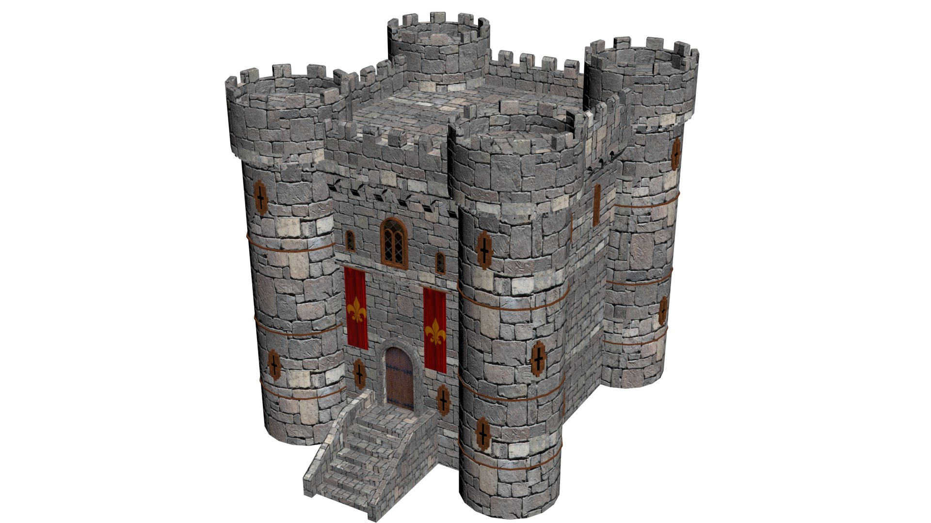 3D Castle Medieval - TurboSquid 1713432