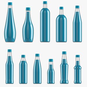 3D model Glass bottles Vol1