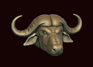 3D model Cape Buffalo