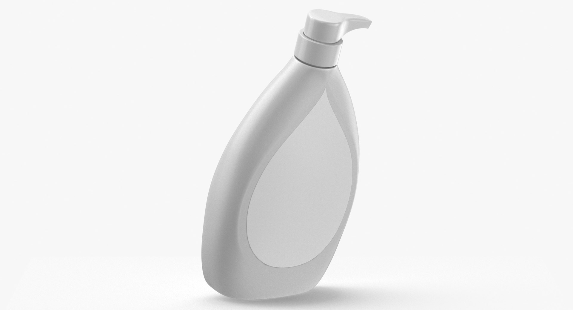 3D Body Wash Containers Type 03 Blank and Generic Label model