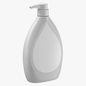 3D Body Wash Containers Type 03 Blank and Generic Label model