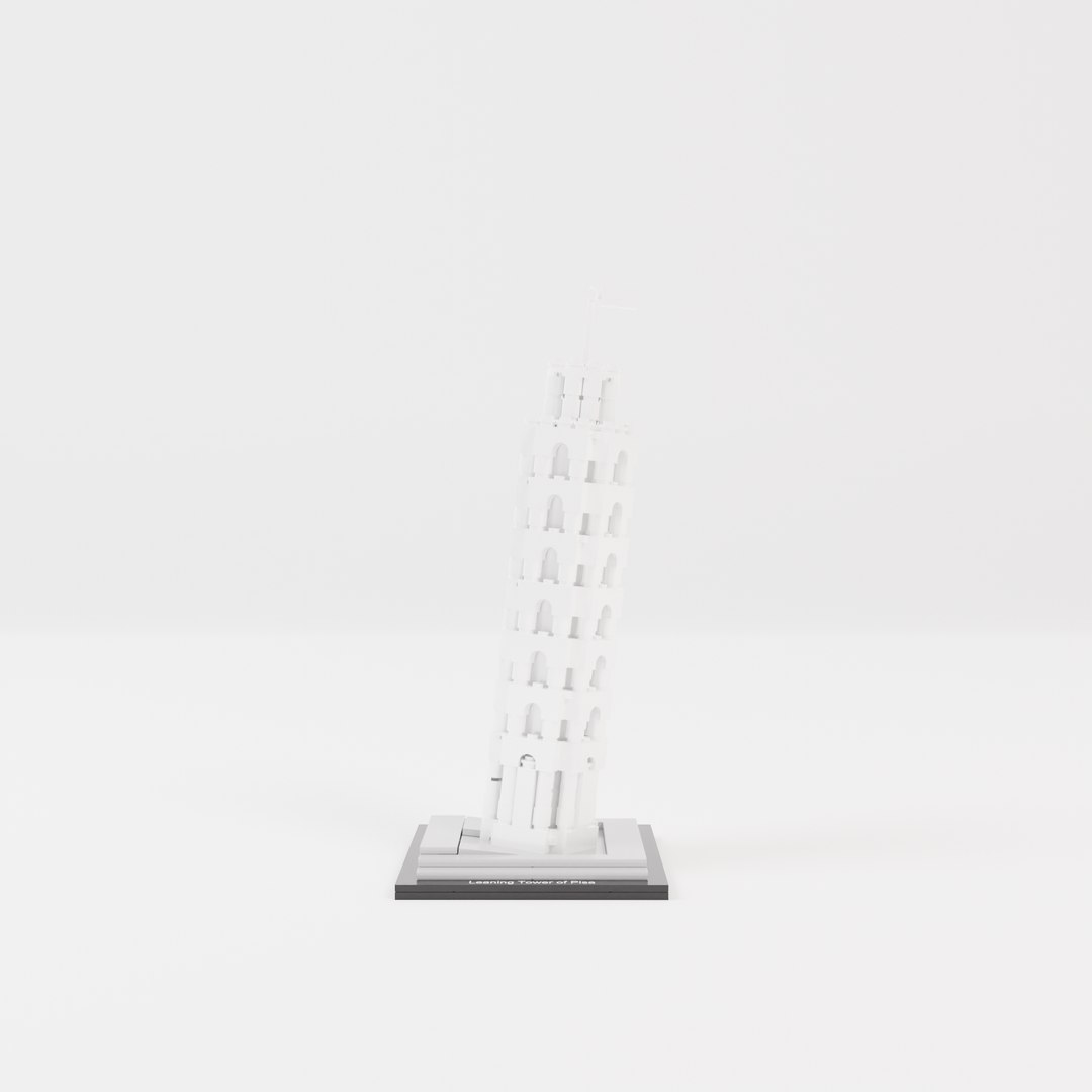 Lego Architecture Leaning Tower 3D Model TurboSquid 1867254