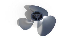 3D Fan Propeller Basic Low-Poly model