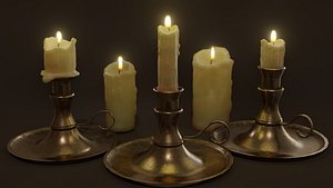 Candles Pack Ready Pbr 3D