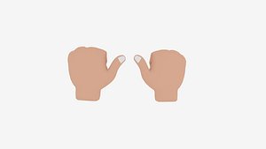 3D hand thumb model