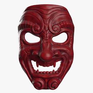 3D samurai mask
