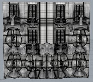 3D model casa batllo facade ready