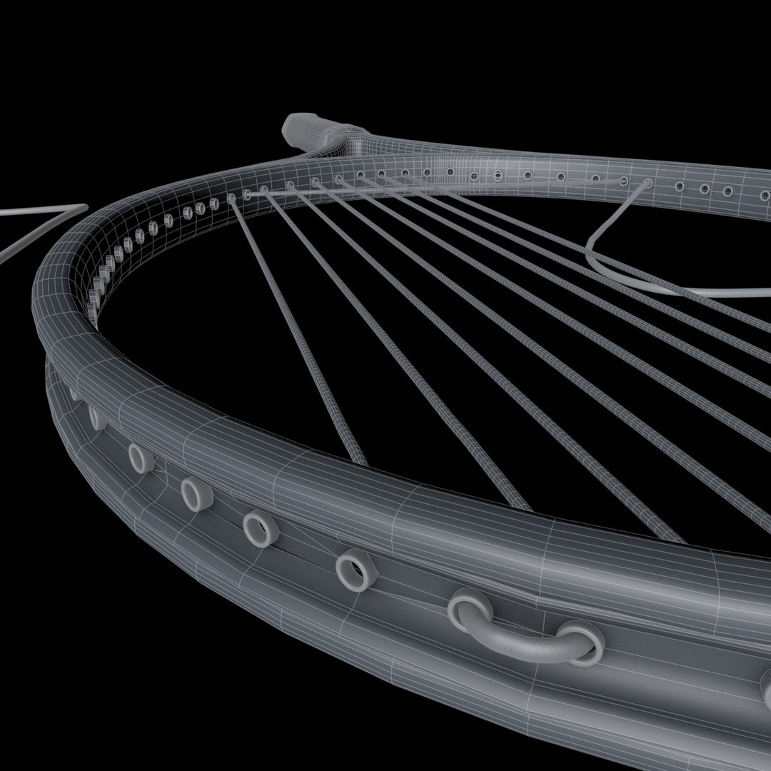 3d model racket cord