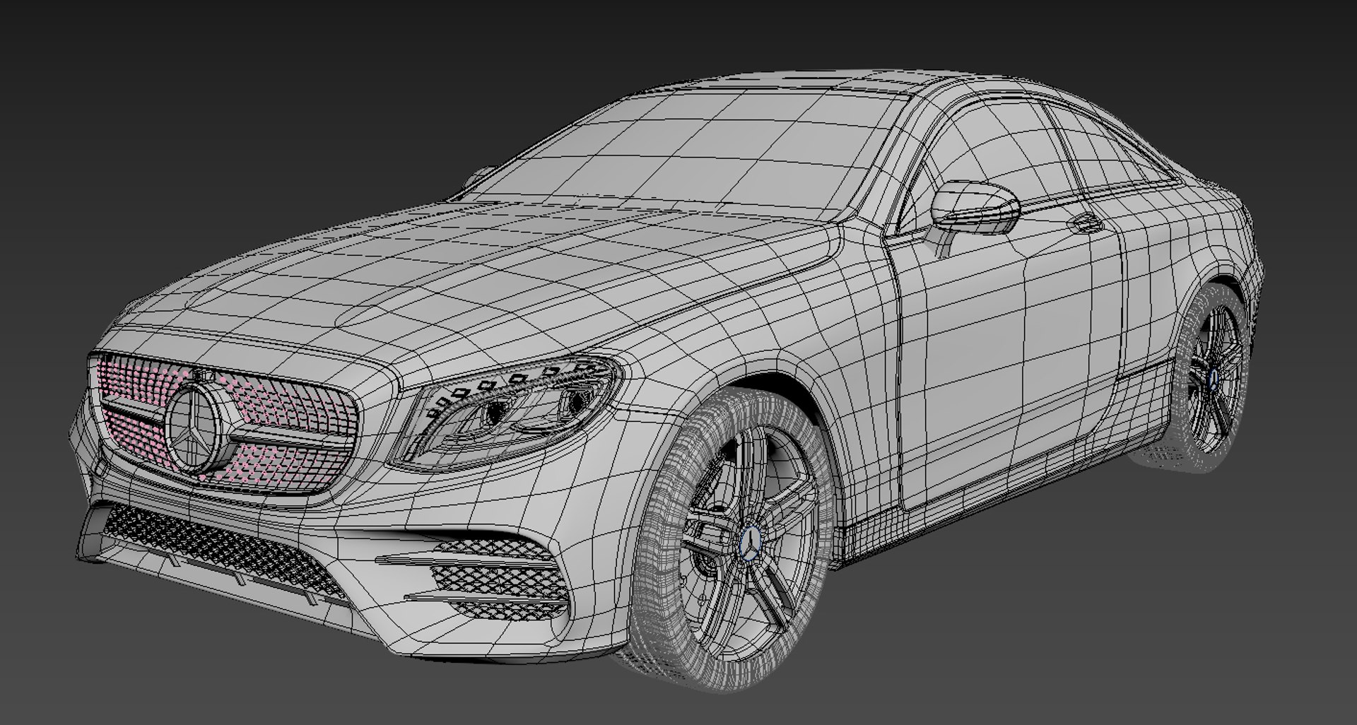 3D mercedes e-coupe - TurboSquid 1340514