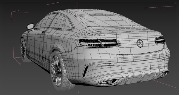 3D mercedes e-coupe - TurboSquid 1340514