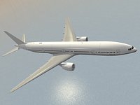 Boeing 777-300 ER Generic White-Grey