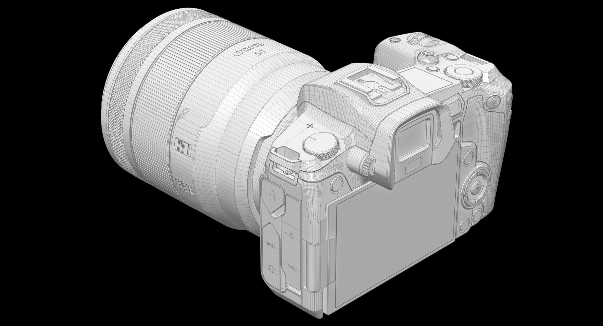 Photoreal Canon Eos R 3D Model - TurboSquid 1355509