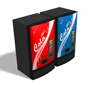 3d soda machines model