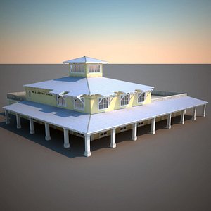 realistic police dept station 3d max