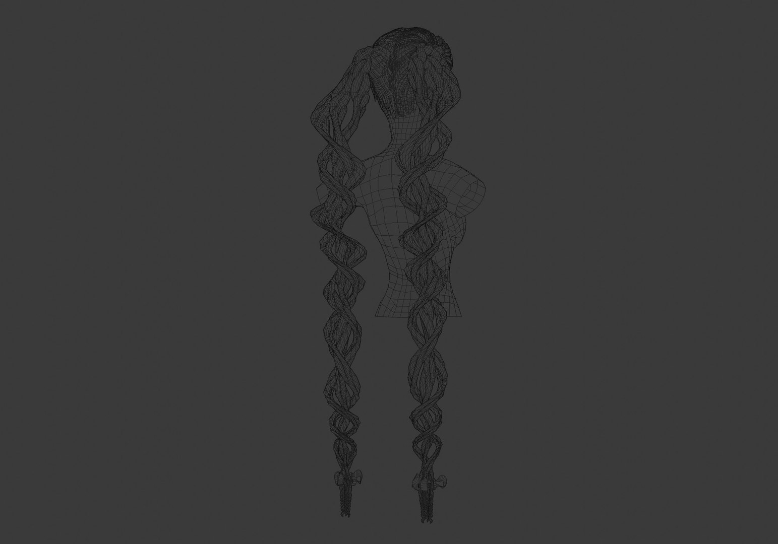 3D Model Braids Female Hairstyle - TurboSquid 1943325