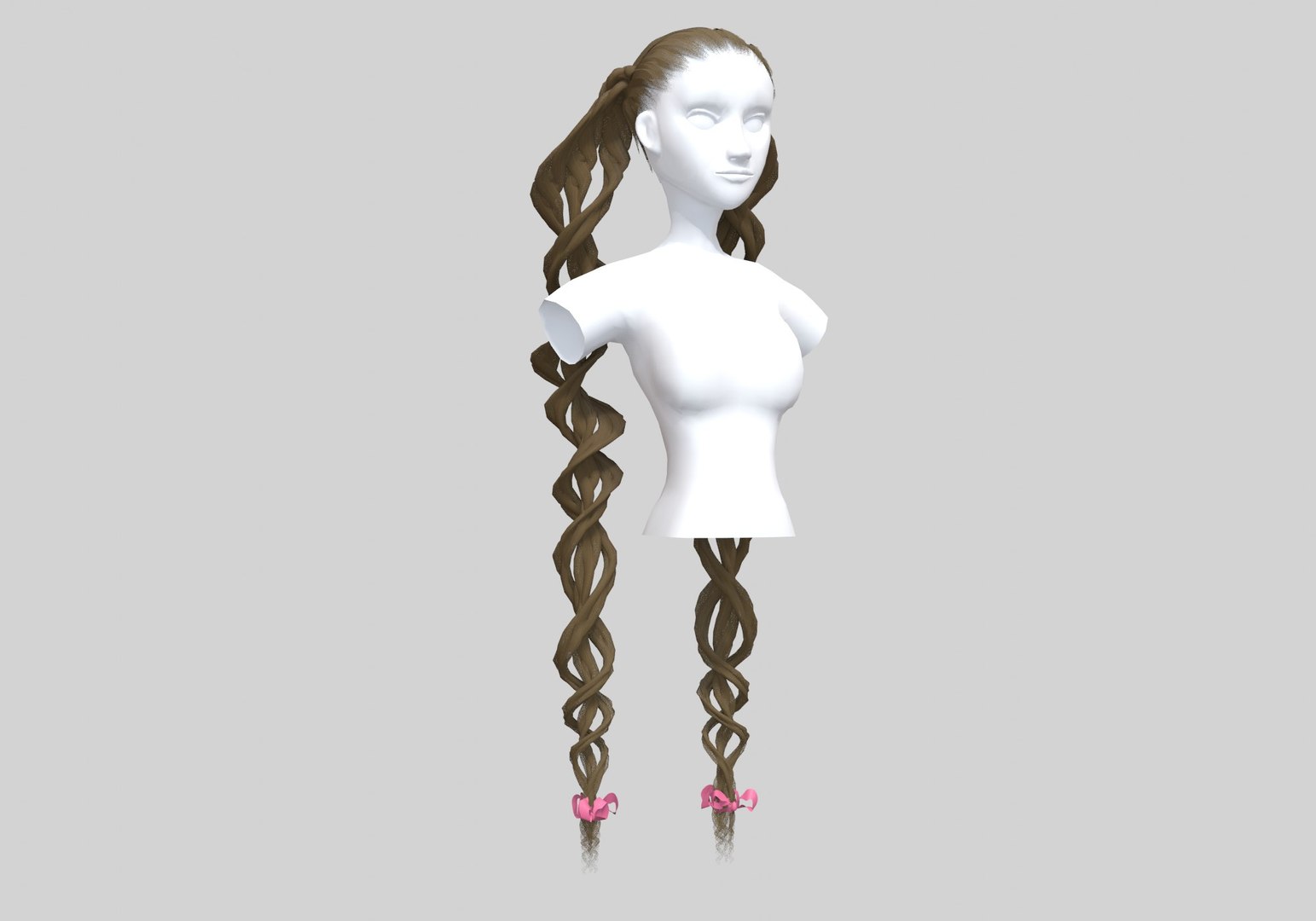 3D Model Braids Female Hairstyle - TurboSquid 1943325