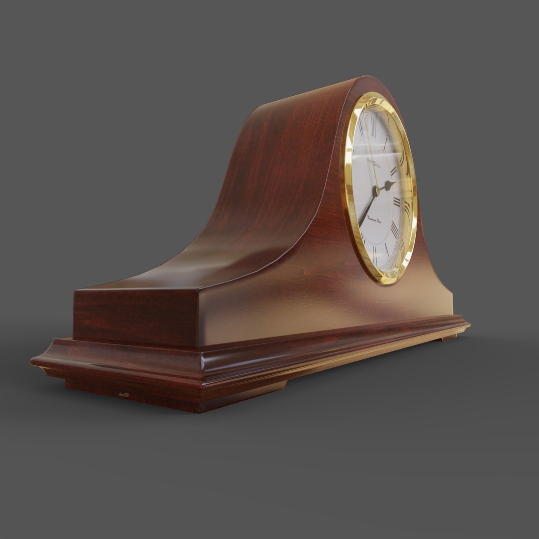 Mantel Clock Howard Miller 635101 Christopher 3D Model TurboSquid