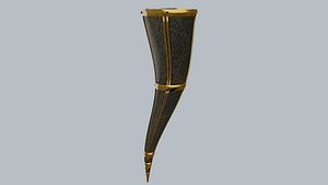 Medieval horn 3D