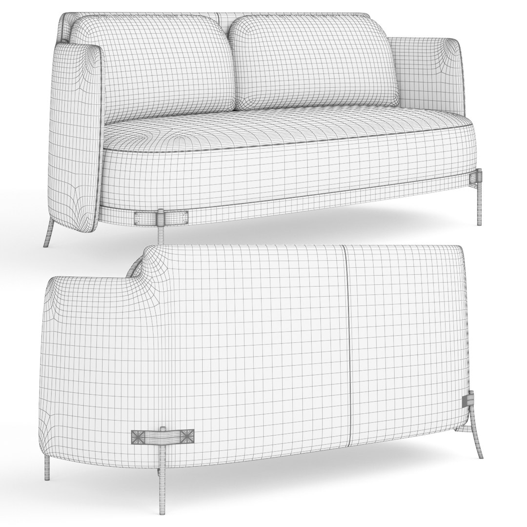 3D Model Minotti Tape Sofa - TurboSquid 1315180
