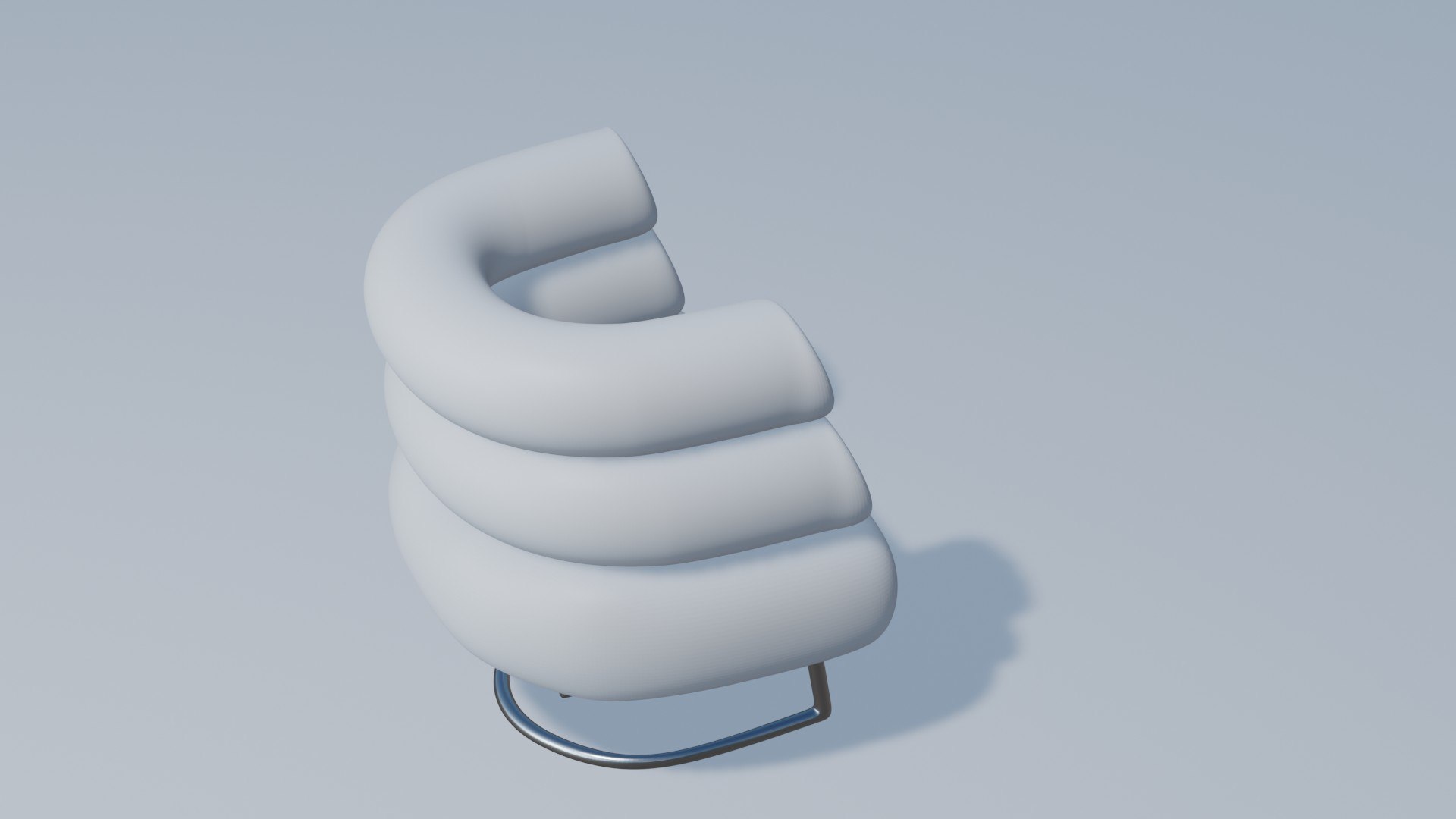 3D Puffy Chair Model - TurboSquid 1579188