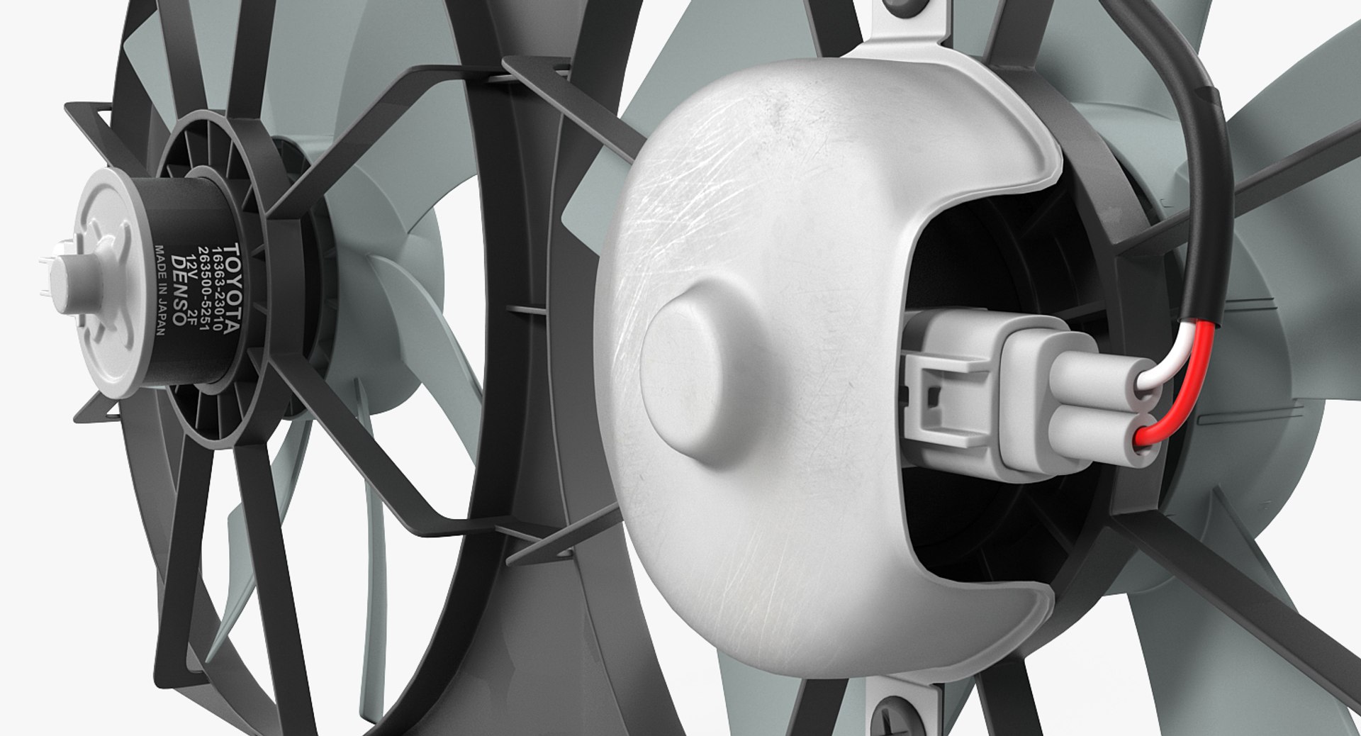 3D Model Car Radiator Fan - TurboSquid 1302242