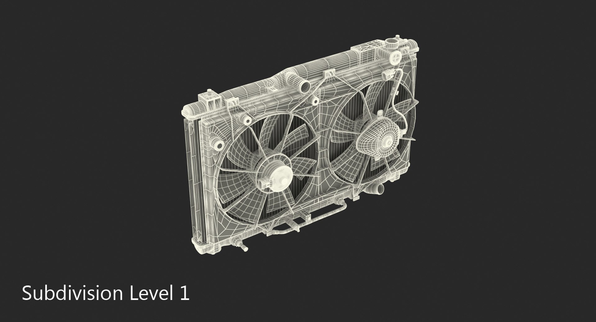 3D Model Car Radiator Fan - TurboSquid 1302242
