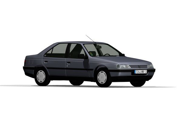 3D 405 generation 2 french car model