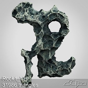 maya fake rock decoration rock1