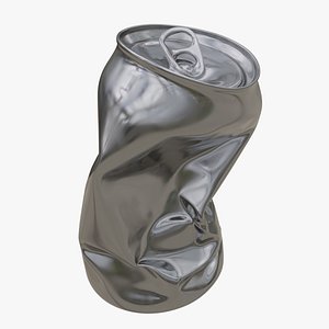 Crushed Aluminum Can 01 3D