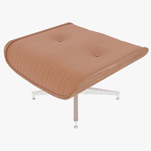 Eames Ottoman Arancio Fabric Cherry Details model