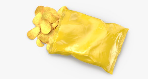 3D potato chips bag open - TurboSquid 1178374