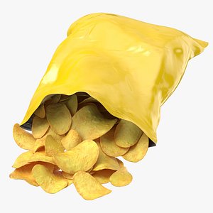 Potato Chips Bag Open