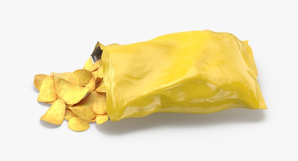 3D potato chips bag open - TurboSquid 1178374