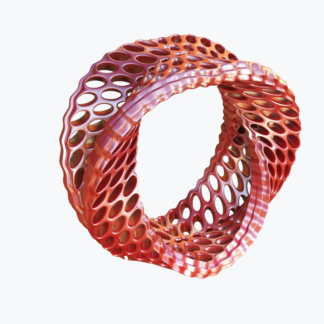 3d gold white silver model